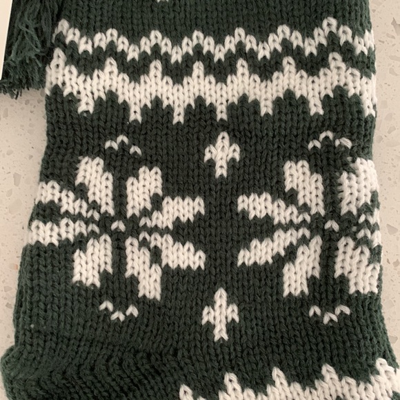 NWT HEARTH & HAND Knit Tasseled Holiday Stocking - Picture 4 of 11